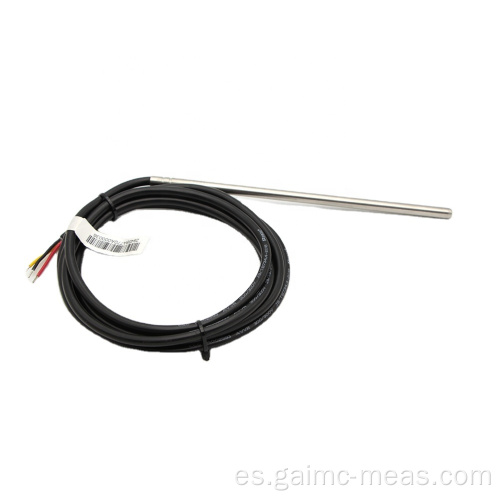 Medición en entornos hostiles Sensor DS18B20 impermeable